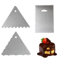 Fondant-Spatel aus Edelstahl – Kuchendekorationswerkzeug und Teigschaber