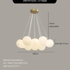 Französischer Glaskronleuchter – Elegante, leuchtende Beleuchtung für Innenräume