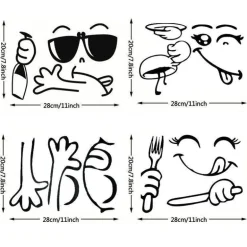 Fröhlicher Kühlschrankaufkleber – Süßer Küchendekor-Aufkleber