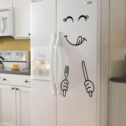 Fröhlicher Kühlschrankaufkleber – Süßer Küchendekor-Aufkleber