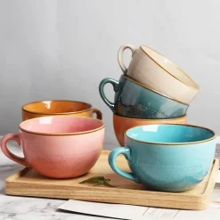 Frühstücksschüssel-Set aus Keramik – ideal für den Gebrauch zu Hause und im Büro