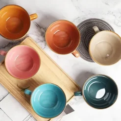 Frühstücksschüssel-Set aus Keramik – ideal für den Gebrauch zu Hause und im Büro