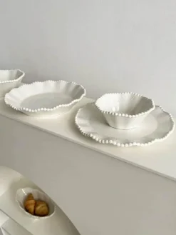 Frühstücksschüssel-Set aus Keramikperlen – elegantes, stilvolles Geschirr