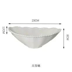 Frühstücksschüssel-Set aus Keramikperlen – elegantes, stilvolles Geschirr