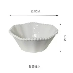 Frühstücksschüssel-Set aus Keramikperlen – elegantes, stilvolles Geschirr