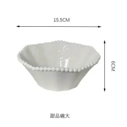 Frühstücksschüssel-Set aus Keramikperlen – elegantes, stilvolles Geschirr