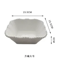 Frühstücksschüssel-Set aus Keramikperlen – elegantes, stilvolles Geschirr