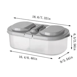Frischebox mit zwei Fächern – versiegelter Aufbewahrungsbehälter