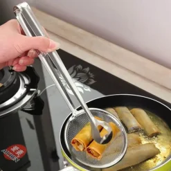 Fritteusenschaufel aus Edelstahl – langlebiges Küchenwerkzeug zum Frittieren