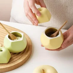 Fruchtförmiges Keramik-Gewürzglas - Gewürzbehälter für die Küche