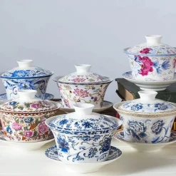 Gaiwan-Teeservice aus Keramik – 350 ml Porzellan-Teegeschirr