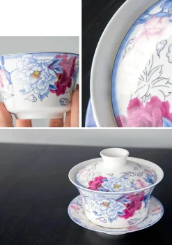 Gaiwan-Teeservice aus Keramik – 350 ml Porzellan-Teegeschirr