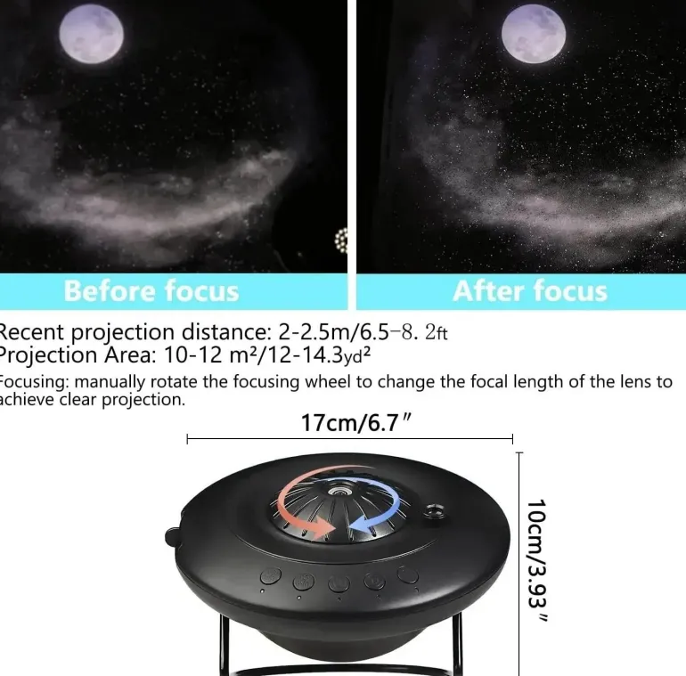 Galaxie-Projektor – LED-Sternenlicht-Nachthimmel-Projektor