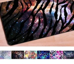 Galaxy Space Leopard Willkommensmatte - Stilvoller Wohndekor-Teppich
