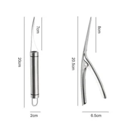 Garnelenreiniger-Schneider aus Edelstahl – Meeresfrüchte-Werkzeug