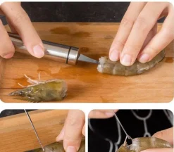 Garnelenreiniger-Schneider aus Edelstahl – Meeresfrüchte-Werkzeug