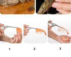 Garnelenreiniger-Schneider aus Edelstahl – Meeresfrüchte-Werkzeug