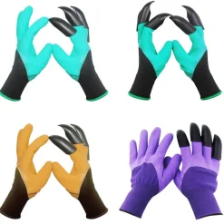 Gartenkrallenhandschuhe - Gummi-Gartenhandschuhe mit Krallenspitzen