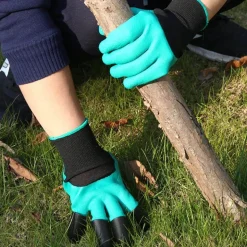 Gartenkrallenhandschuhe - Gummi-Gartenhandschuhe mit Krallenspitzen