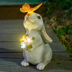 Gartenlicht - Schmetterlingsblumenhasen-Dekor