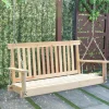 Gartenschaukelbank aus Naturholz – 1,22 m hohe Sitzgelegenheiten im Freien