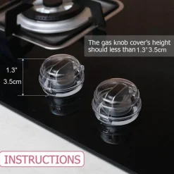 Gasschalterabdeckungen für Kinder – 2er-Pack Sicherheitszubehör