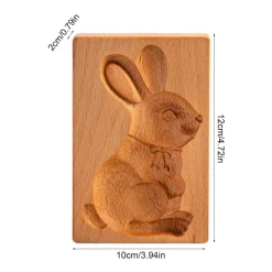 Gebäckbackform aus Holz – süßes Backwerkzeug für Gebäck