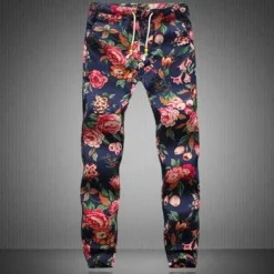 Geblümte Herren Sommerhose - Stilvolle Printhose