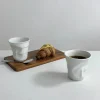 Gebogene Keramiktasse – kreatives, realistisches Design