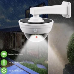 Gefälschte Solar-Überwachungskamera für den Außenbereich – wasserdichte Überwachungsattrappe