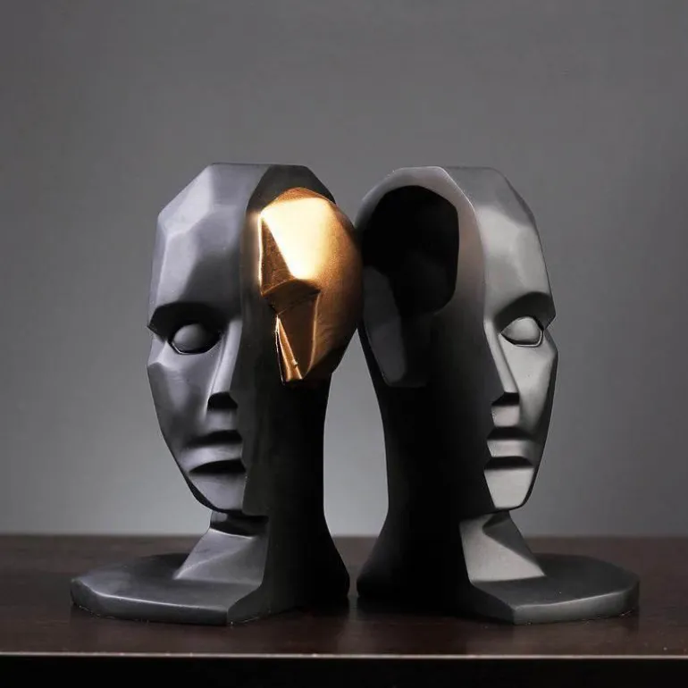 Gehirn-Skulptur-Kunst – Kreatives Wohndekor-Stück