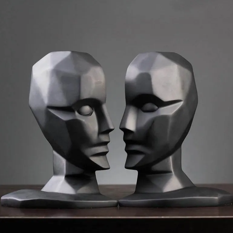 Gehirn-Skulptur-Kunst – Kreatives Wohndekor-Stück