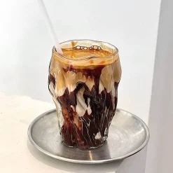 Gehämmerte japanische Tasse – unregelmäßige Kaffeetasse aus Keramik