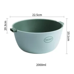 Gemüsekorb mit doppeltem Abfluss – Küchenspülensieb