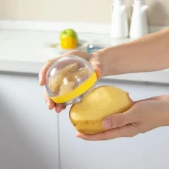Gemüseschäler mit Aufbewahrungsbehälter – Organizer für Küchenutensilien
