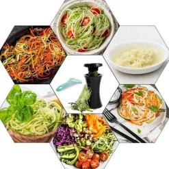 Gemüse-Spiralschneider – Gesunder Nudelmacher für Pasta und Salate