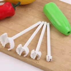 Gemüsespiralschneider-Set für einfaches Vorbereiten und Entkernen von Gemüse