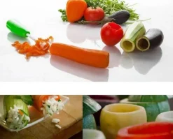 Gemüsespiralschneider-Set für einfaches Vorbereiten und Entkernen von Gemüse