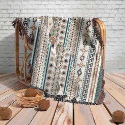 Gemütliche nordische Outdoor-Decke – Boho-Sofabezug für die Dekoration von Zuhause und Hotels