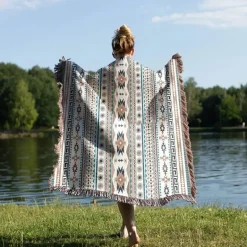 Gemütliche nordische Outdoor-Decke – Boho-Sofabezug für die Dekoration von Zuhause und Hotels