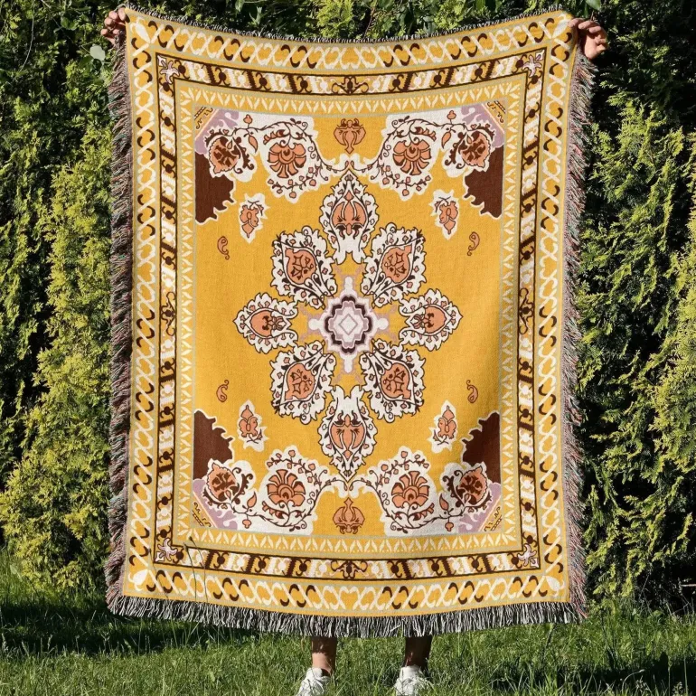 Gemütliche nordische Outdoor-Decke – Boho-Sofabezug für die Dekoration von Zuhause und Hotels