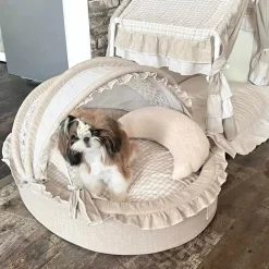 Gemütliches Haustierbett - Deluxe-Thron für Hunde und Katzen