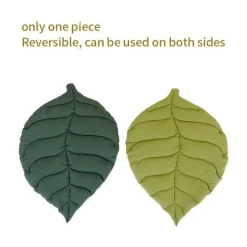 Gemütliches Katzenbett – Bequemes Haustierbett in Blattform für Katzen