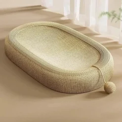 Gemütliches Katzenkratzbett – Bequemes ovales Nest für Katzen