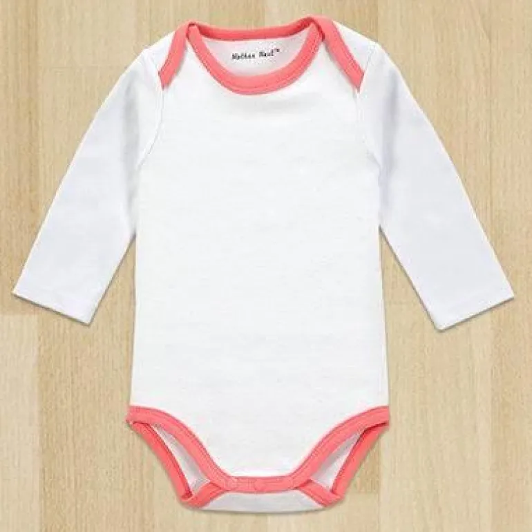 Gentleman Baby Body - Weißer Langarm-Strampler