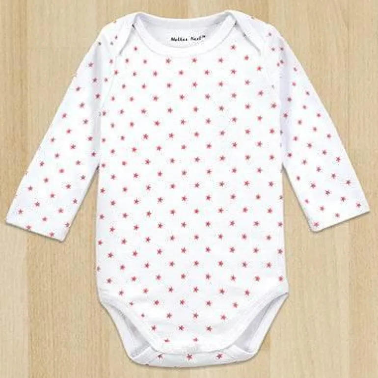 Gentleman Baby Body - Weißer Langarm-Strampler