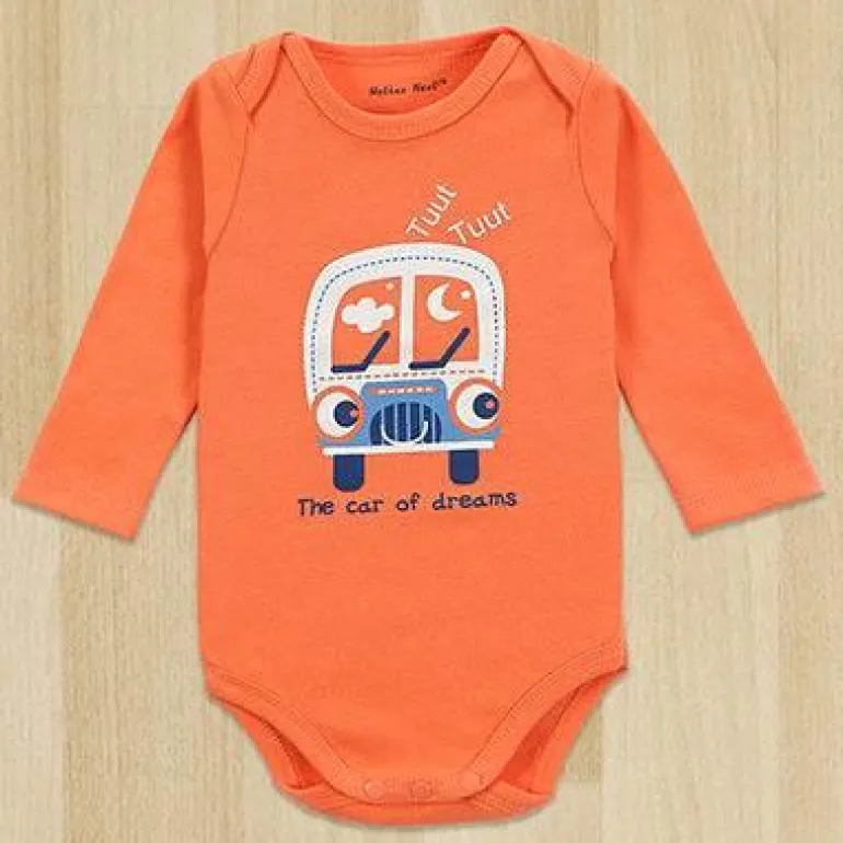 Gentleman Baby Body - Weißer Langarm-Strampler