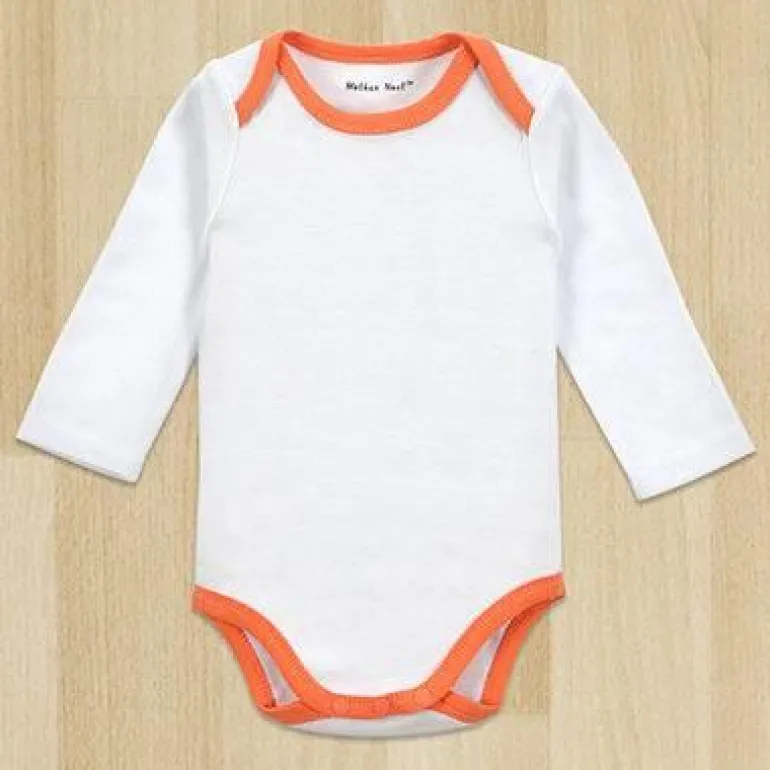 Gentleman Baby Body - Weißer Langarm-Strampler