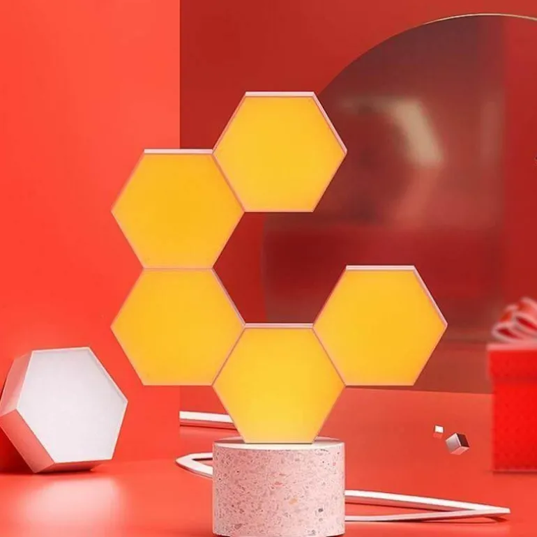 Geometric LED Night Light - Creative Home Decor Accent
