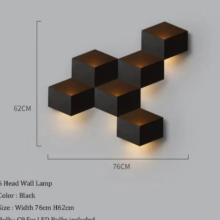 Geometric LED Wall Light - Modern Creative Illumination
